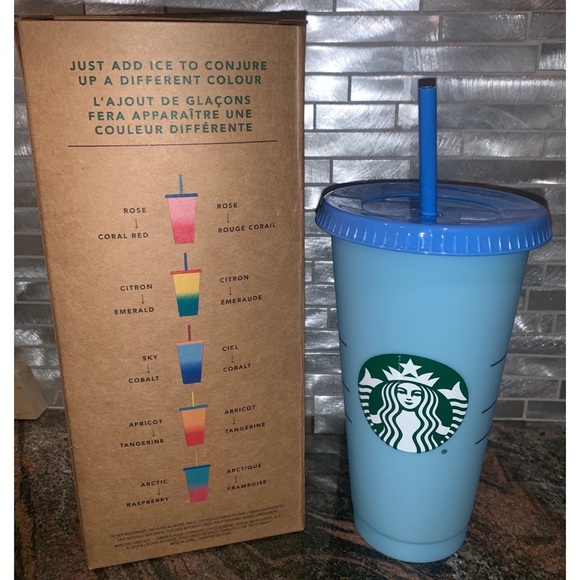 Starbucks Accessories Lot Color Changing Cup 2 Rainbow Straws